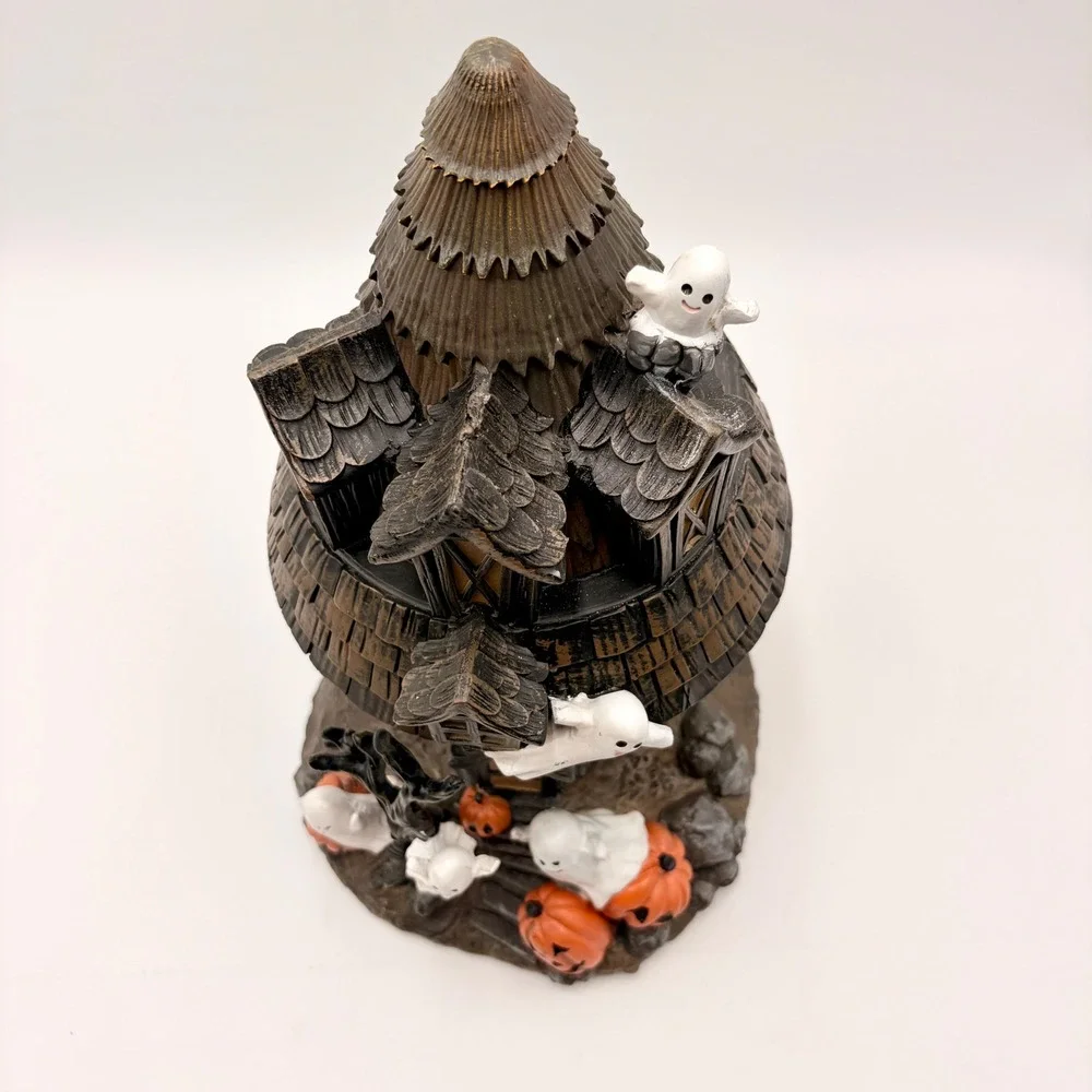 Halloween Haunted House Tabletop Decor Ghosts Pumpkins Spooky Scene